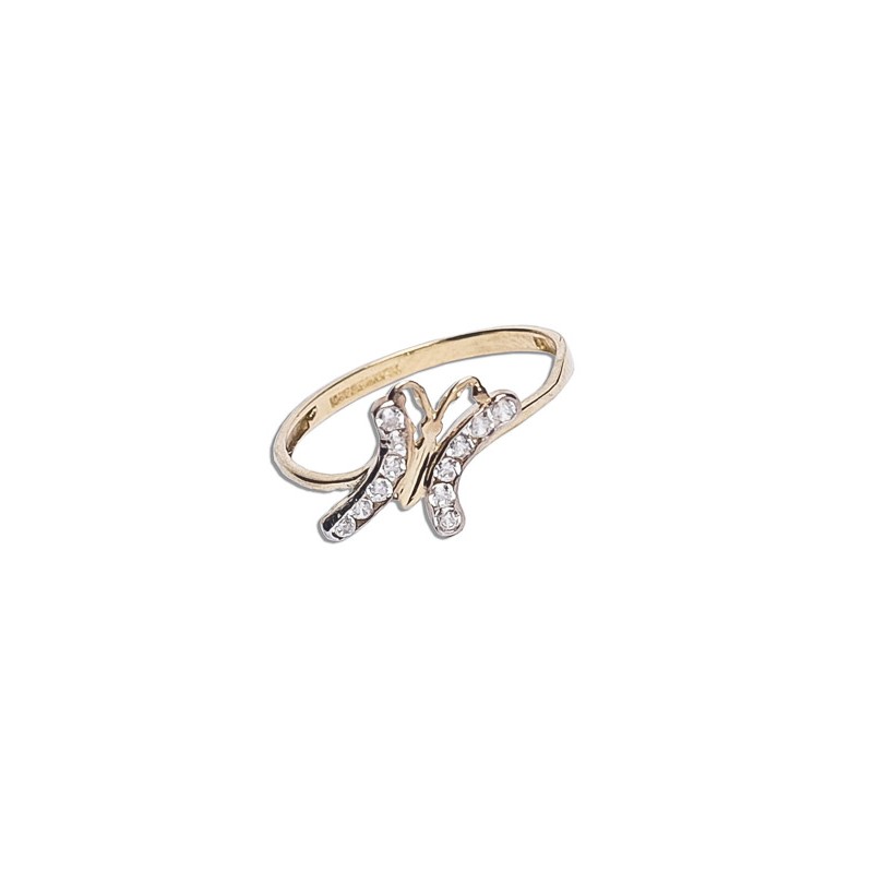 ANILLO ORO 10K MARIPOSA C/P AR4-10 COMB MEX.