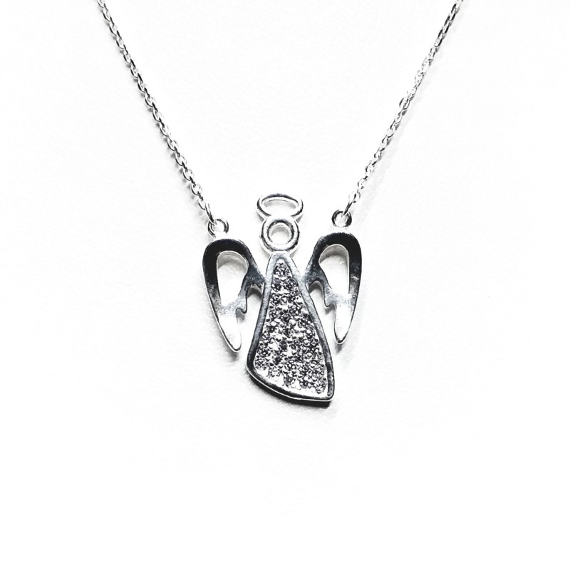 GARGANTILLA PLATA .925 ANGEL C/P SD MEX.