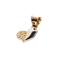 DIJE ORO 10K CORAZON C/P 11-10 COMB MEX.