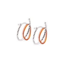 ARRACADAS ORO 10K TORSCIDO OVAL FLX COMB MEX.