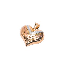 DIJE ORO 10K CORAZON GLOBO DIAM FLZ FLOR MEX.