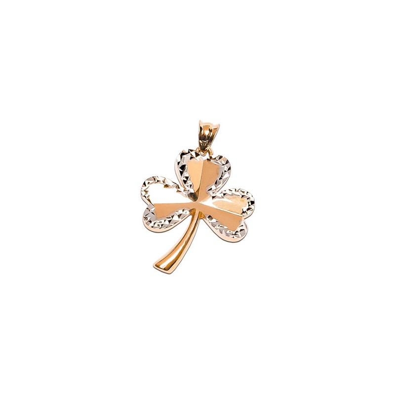 DIJE ORO 10K TREBOL DIAM FLZ COMB MEX.