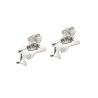 ARETES PLATA .925 DELFIN C/P VAC MEX.