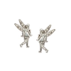 ARETES PLATA .925 CAMPANITA C/P VAC MEX.