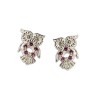 ARETES PLATA .925 BUHO C/P VAC MEX.