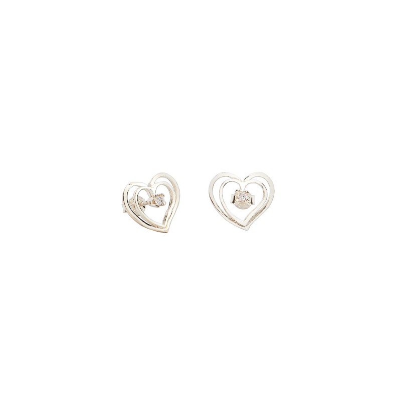 ARETES PLATA .925 CZN C/P VAC MEX.
