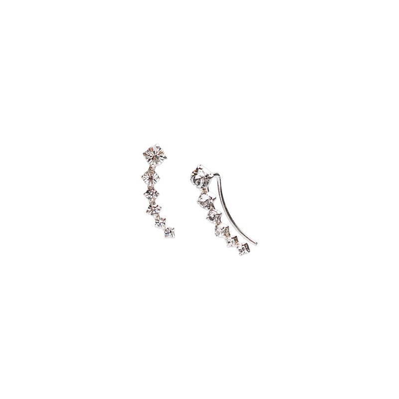 ARETES PLATA .925 TREP 6 ZRC ROMBOS MEX.