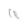 ARETES PLATA .925 TREP 6 ZRC ROMBOS MEX.