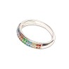 ANILLO PLATA .925 CHURUM DE COLORES TUR MEX.