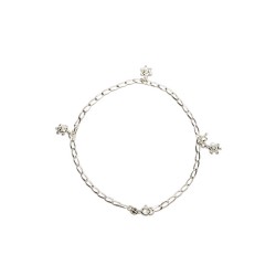 TOBILLERA PLATA .925 3 TORTUGAS AG1 MEX.