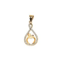 DIJE ORO 14K INFINITO C/P Y CZN 1.2 FLZ AMA MEX.