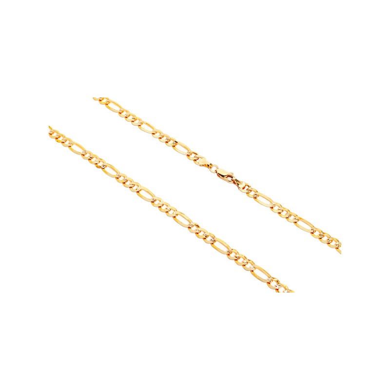 CADENA ORO 10K CARTIER 3X1 M.60 PAVE BAS 18.7 MEX.