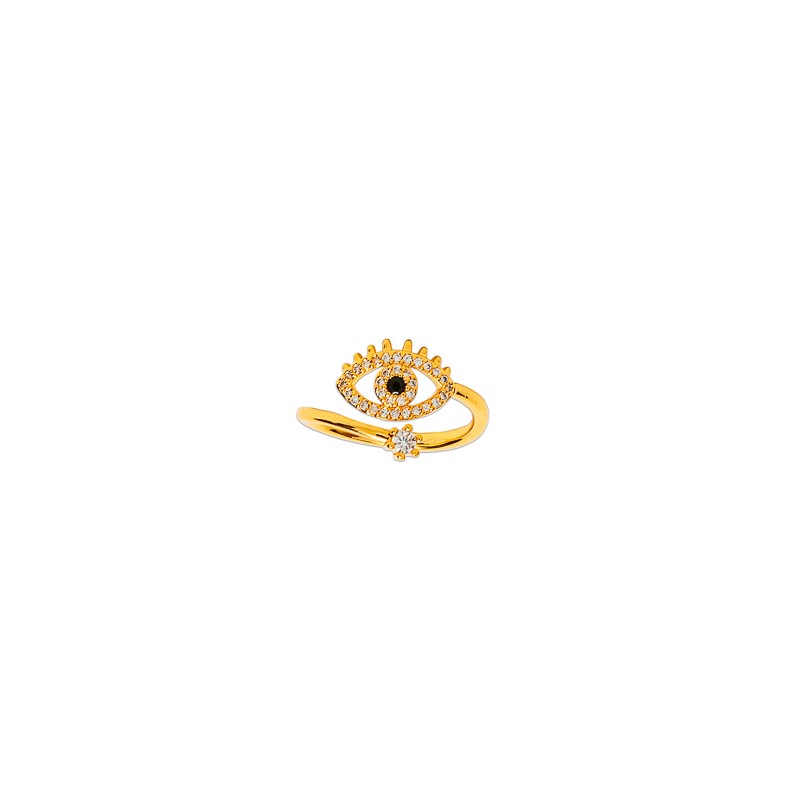 ANILLO CHAPA DE ORO OJO C/P AJUST MEX.