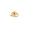 ANILLO CHAPA DE ORO OJO C/P AJUST MEX.