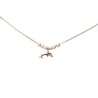 GARGANTILLA PLATA .925 DELFIN SATIN SD MEX.