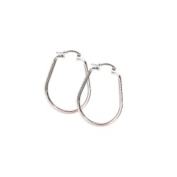 ARRACADAS PLATA .925 OVAL DIAM XA2 MEX.