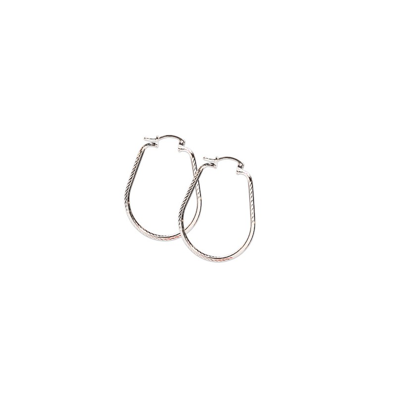 ARRACADAS PLATA .925 OVAL DIAM XA2 MEX.