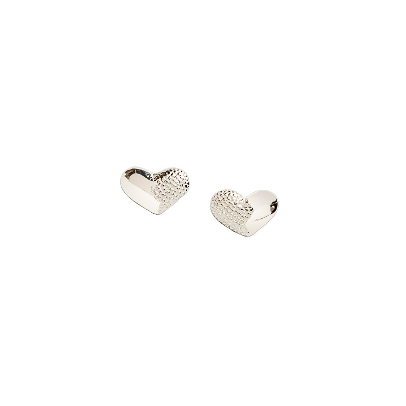 ARETES PLATA .925 CRZN LISO/DIAM VAC MEX.