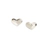 ARETES PLATA .925 CRZN LISO/DIAM VAC MEX.