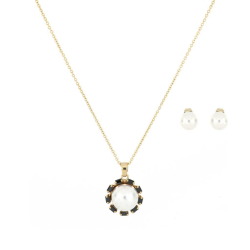 JUEGO CHAPA DE ORO ARE/GARG PERLA P/NEGRA J15 MEX.