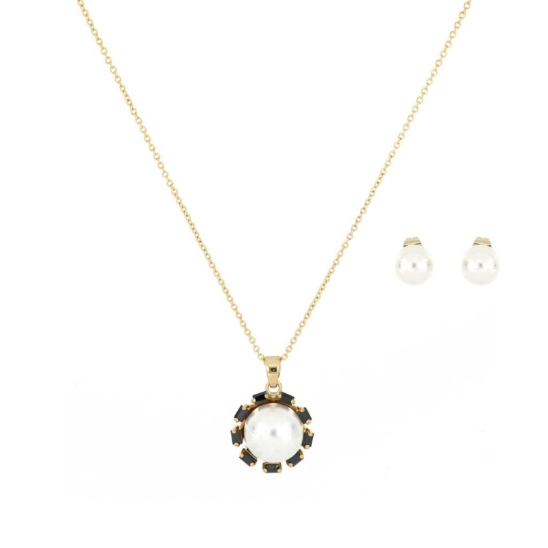 JUEGO CHAPA DE ORO ARE/GARG PERLA P/NEGRA J15 MEX.