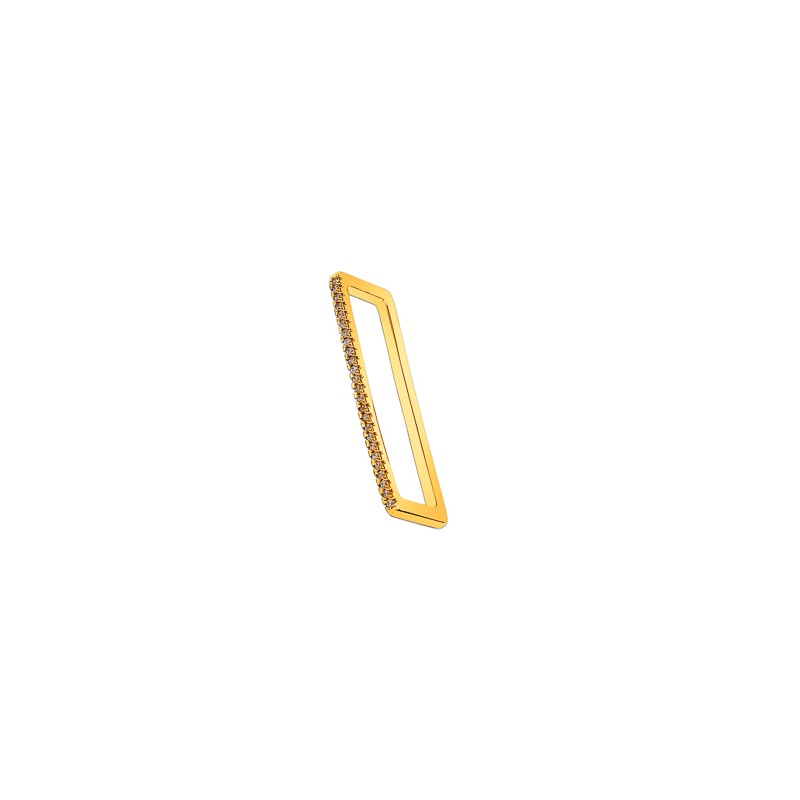 ARETES CHAPA DE ORO RECTANCULO C/P AP02 MEX.