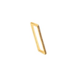 ARETES CHAPA DE ORO RECTANCULO C/P AP02 MEX.