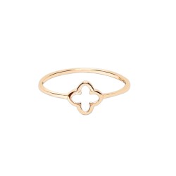 ANILLO ORO 10K TREBOL FLZ AMA MEX.