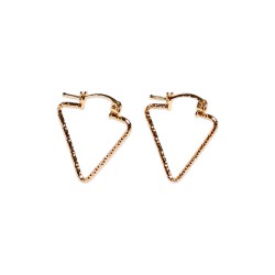 ARRACADAS ORO 10K TRIANGULO INVERT OAL AMA MEX.