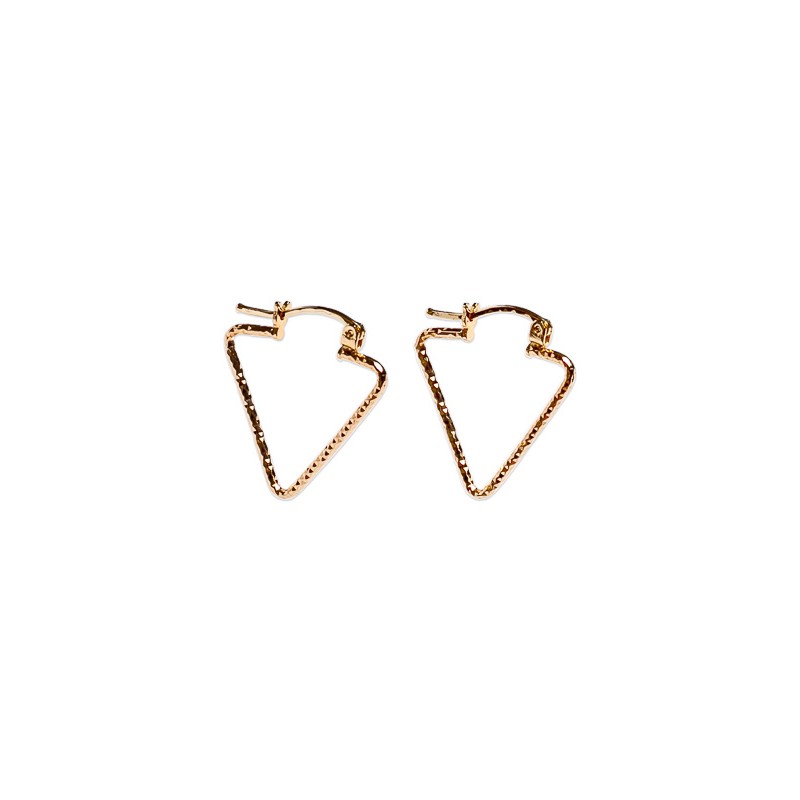 ARRACADAS ORO 10K TRIANGULO INVERT OAL AMA MEX.