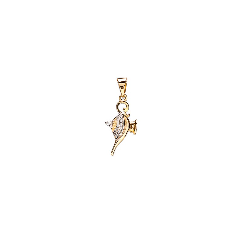 DIJE ORO 10K MAGIC LAMP C/P FLZ COMB MEX.