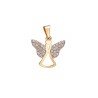 DIJE ORO 10K ANGEL SILUETA C/P FLZ AMA MEX.