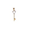 DIJE ORO 10K LLAVE CORAZON FLZ COMB MEX.