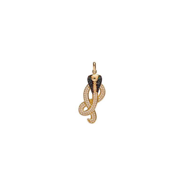 DIJE ORO 10K COBRA REAL PDRAS FLZ AMA MEX.