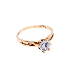 ANILLO ORO 10K SOL/PL MOD. AD34 AMA MEX.