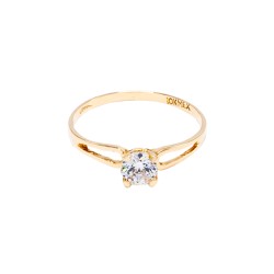 ANILLO ORO 10K SOLITARIO MOD. AD112 AMA MEX.