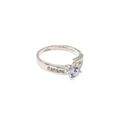 ANILLO PLATA .925 SOLITARIO PL MOD. AD16 MEX.