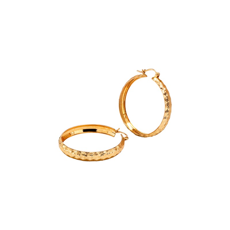 ARRACADAS ORO 10K CELESTE #6 AMA MEX.